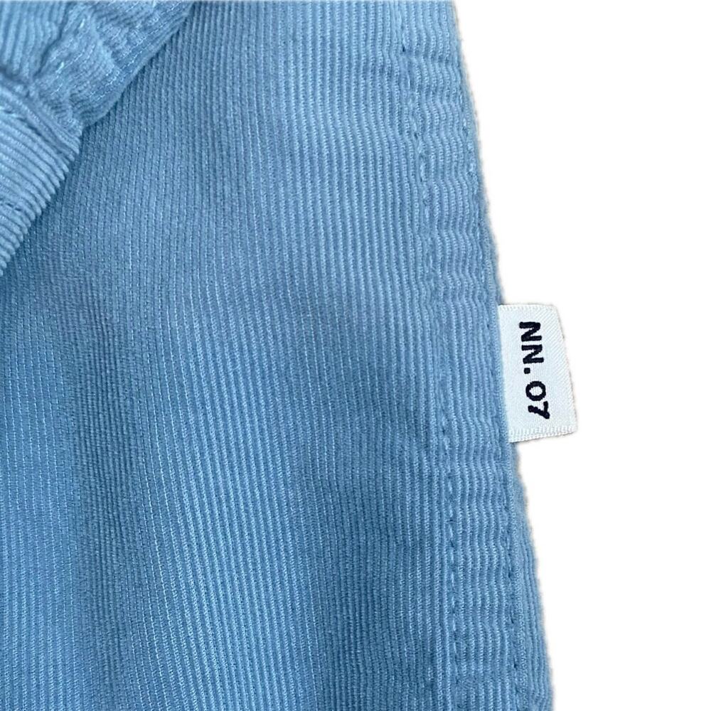 NN07 No Nationality Arne Soft Corduroy Button Up Long Sleeve Shirt XXL Pale Blue - Picture 6 of 11